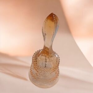 Vintage Glass Bell with Textured Design